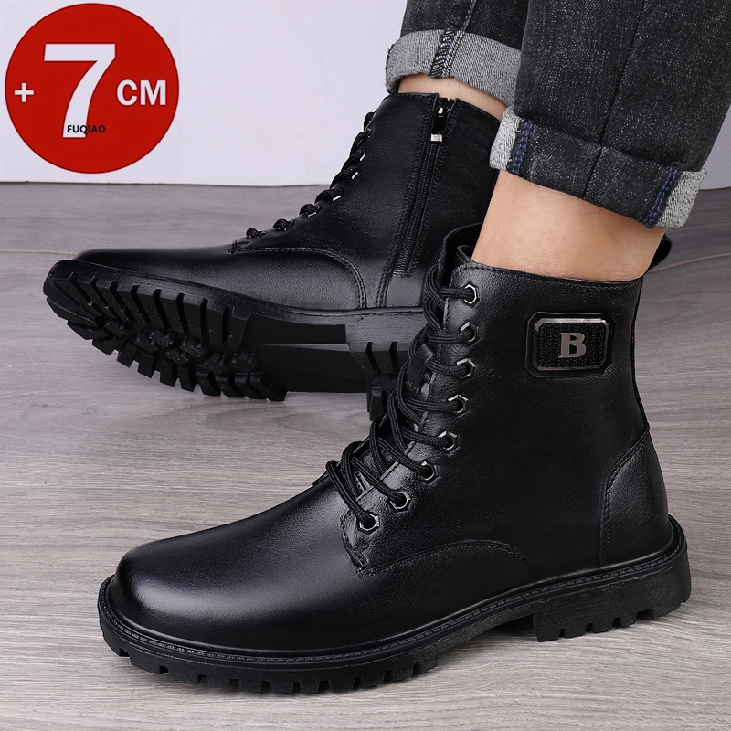الرجال جلد طبيعي مصعد الأحذية  - مراجعة Men'S Shoes With Height Increase وسعره