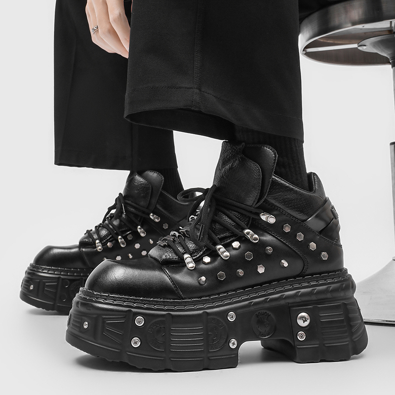 أحذية رجالية جديدة بتصميم قوطي - مراجعة Men'S Shoes With Height Increase وسعره