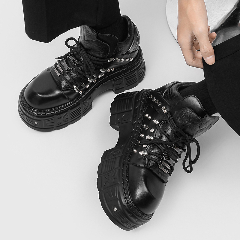 أحذية رجالية جديدة بتصميم قوطي - مراجعة Men'S Shoes With Height Increase وسعره