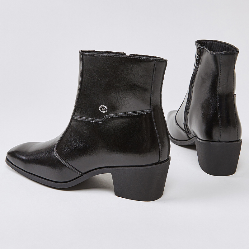 أحذية بوت قصيرة بكعب عالٍ لزيا - مراجعة Men'S Shoes With Height Increase وسعره